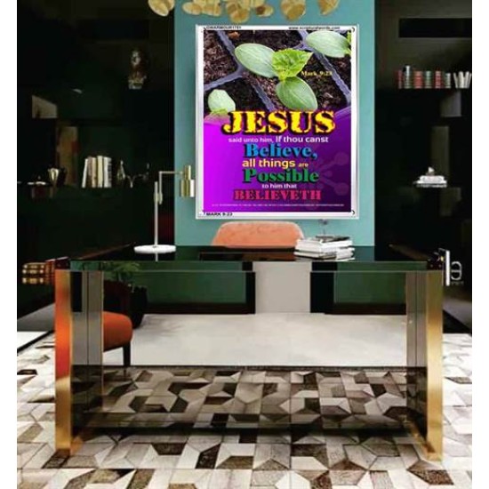 ALL THINGS ARE POSSIBLE   Modern Christian Wall Dcor Frame   (GWARMOUR1751)   