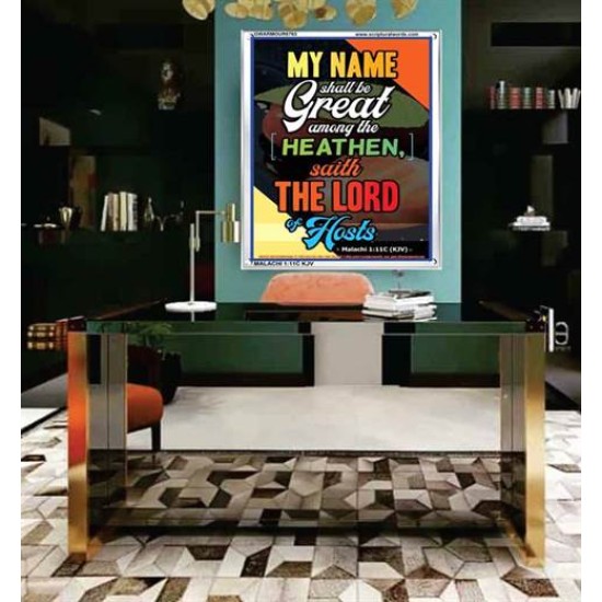 THE LORD OF HOSTS   Encouraging Bible Verses Framed   (GWARMOUR6763)   