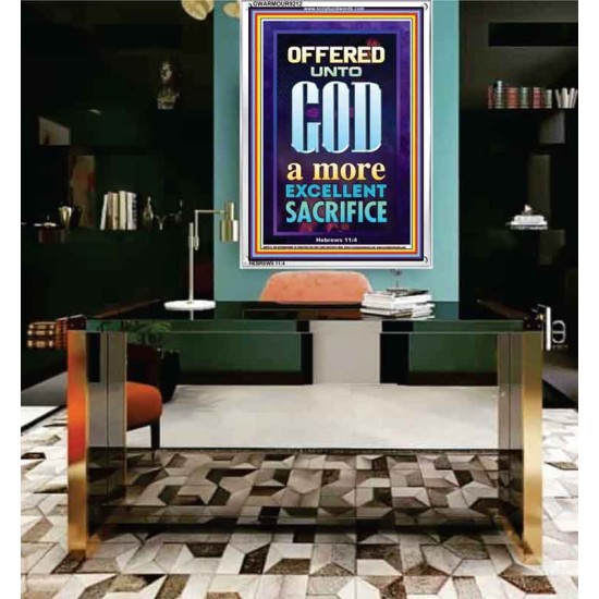 A MORE EXCELLENT SACRIFICE   Contemporary Christian poster   (GWARMOUR9212)   