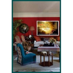 VENGEANCE BELONGS TO GOD   Acrylic Glass Frame Scripture Art   (GWARMOUR3904)   "18X12"