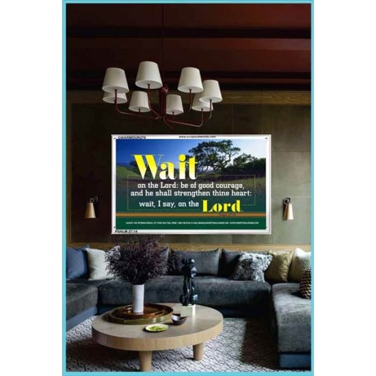 WAIT ON THE LORD   Contemporary Wall Decor   (GWARMOUR270)   