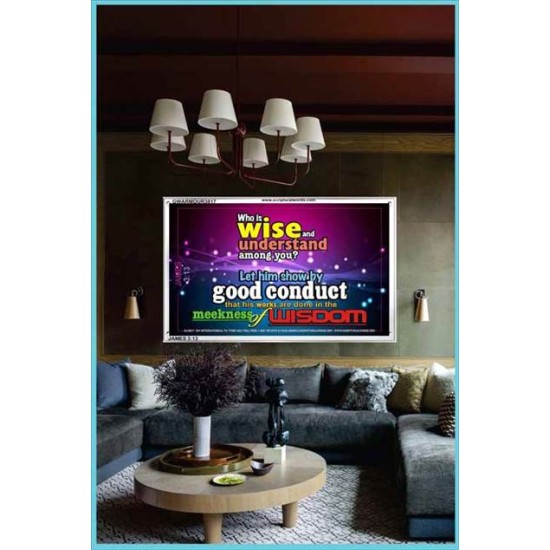 WISDOM   Scriptural Framed Signs   (GWARMOUR3817)   