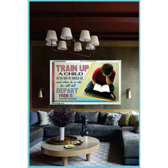 TRAIN UP A CHILD   Frame Scripture    (GWARMOUR4681)   