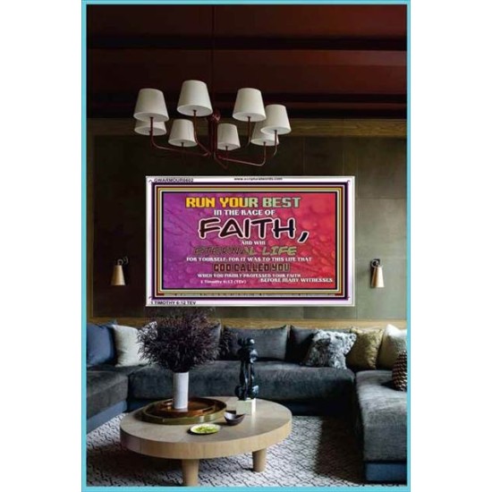 WIN ETERNAL LIFE   Inspiration office art and wall dcor   (GWARMOUR6602)   