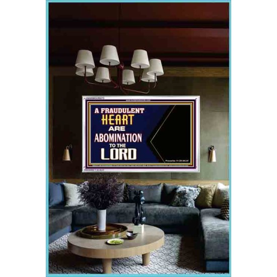 WHAT ARE ABOMINATION TO THE LORD   Large Framed Scriptural Wall Art   (GWARMOUR9273)   