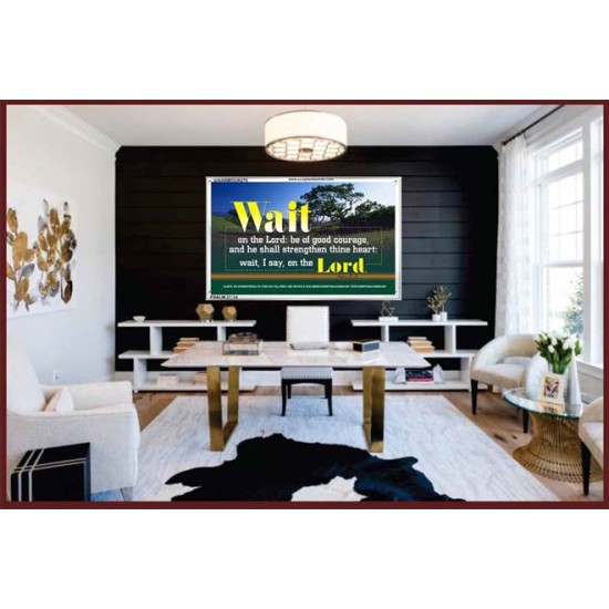 WAIT ON THE LORD   Contemporary Wall Decor   (GWARMOUR270)   