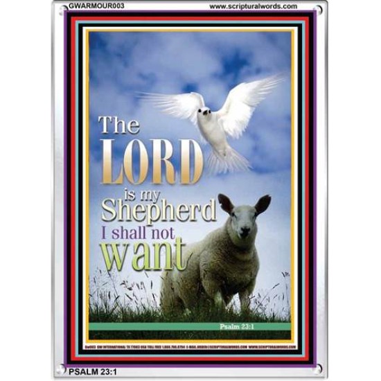 THE LORD IS MY SHEPHERD   Frame Bible Verse   (GWARMOUR003)   