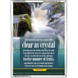 WATER OF LIFE   Christian Quotes Framed   (GWARMOUR082)   "12X18"