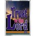 TRUST IN THE LORD   Christian Artwork Acrylic Glass Frame   (GWARMOUR1030)   "12X18"