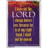 THE LORD IS AT MY RIGHT HAND   Framed Bible Verse   (GWARMOUR108)   "12X18"