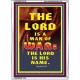 THE LORD IS A MAN OF WAR   Bible Verse Art Prints   (GWARMOUR120)   