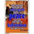 THY TABERNACLE SHALL BE IN PEACE   Encouraging Bible Verses Frame   (GWARMOUR1275)   "12X18"