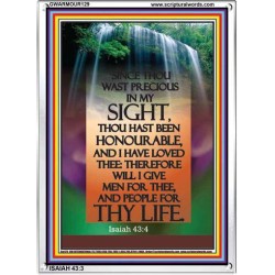 YOU ARE PRECIOUS IN THE SIGHT OF THE LORD   Christian Wall Dcor   (GWARMOUR129)   "12X18"
