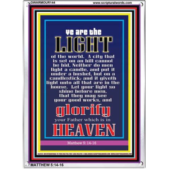YOU ARE THE LIGHT OF THE WORLD   Bible Scriptures on Forgiveness Frame   (GWARMOUR144)   