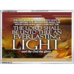 AN EVERLASTING LIGHT   Scripture Wall Art   (GWARMOUR1549)   