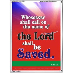 WHOSOEVER SHALL CALL   Inspiration Wall Art Frame   (GWARMOUR1632)   "12X18"