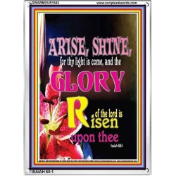 ARISE SHINE   Framed Bible Verse   (GWARMOUR1643)   
