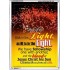 WALK IN THE LIGHT   Frame Bible Verses Online   (GWARMOUR1674)   "12X18"