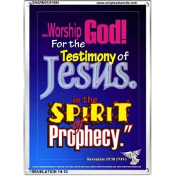 WORSHIP GOD   Bible Verse Framed for Home Online   (GWARMOUR1680)   "12X18"