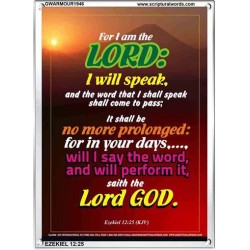 WILL PERFORM IT   Scripture Wall Art   (GWARMOUR1946)   "12X18"