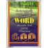 THE WORD WAS GOD   Inspirational Wall Art Wooden Frame   (GWARMOUR252)   "12X18"