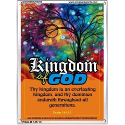 AN EVERLASTING KINGDOM   Framed Bible Verse   (GWARMOUR3252)   