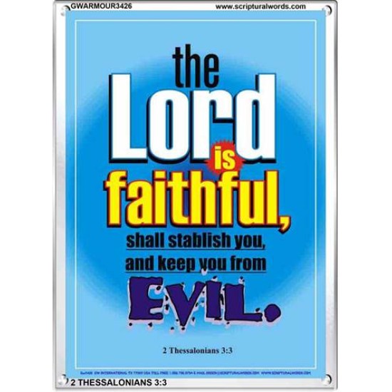 THE LORD IS FAITHFUL   Bible Verses Frame for Home Online   (GWARMOUR3426)   