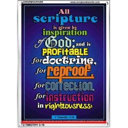 ALL SCRIPTURE   Christian Quote Frame   (GWARMOUR3495)   