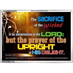 AN ABOMINATION TO THE LORD   Frame Bible Verse Online   (GWARMOUR3570)   