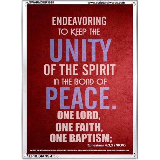 UNITY OF THE SPIRIT   Acrylic Glass Frame Scripture Art   (GWARMOUR3995)   