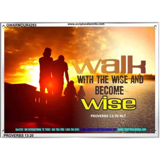 WALK WITH THE WISE   Framed Bible Verses   (GWARMOUR4293)   