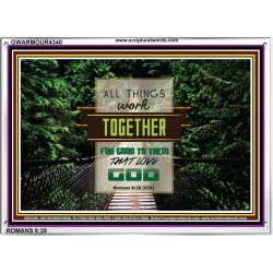 ALL THINGS WORK TOGETHER   Bible Verse Frame Art Prints   (GWARMOUR4340)   