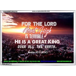 A GREAT KING   Christian Quotes Framed   (GWARMOUR4370)   "18X12"