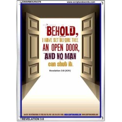 AN OPEN DOOR   Christian Quotes Framed   (GWARMOUR4378)   