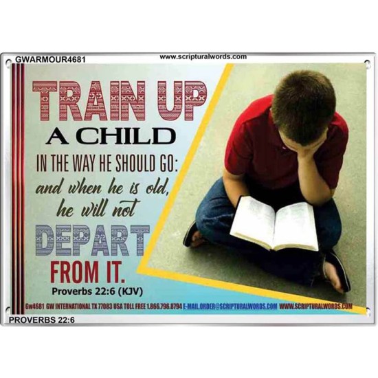 TRAIN UP A CHILD   Frame Scripture    (GWARMOUR4681)   