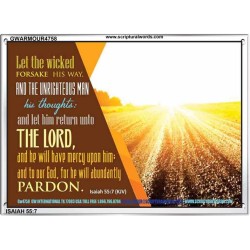 WICKEDNESS   Contemporary Christian Wall Art   (GWARMOUR4758)   "18X12"