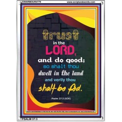 TRUST IN THE LORD   Bible Verses Framed Art   (GWARMOUR4779)   