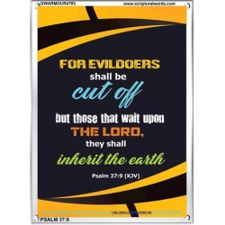 WAIT UPON THE LORD   Inspirational Bible Verse Frame   (GWARMOUR4783)   "12X18"