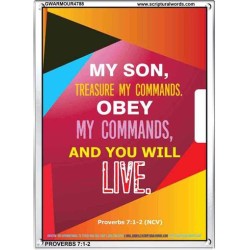 YOU WILL LIVE   Bible Verses Frame for Home   (GWARMOUR4788)   