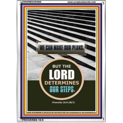 THE LORD DETERMINES OUR STEPS   Contemporary Christian Poster   (GWARMOUR4846)   