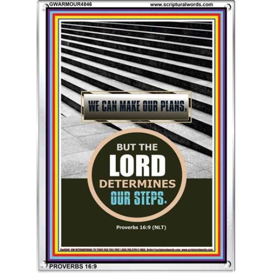 THE LORD DETERMINES OUR STEPS   Contemporary Christian Poster   (GWARMOUR4846)   