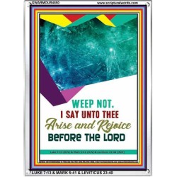 ARISE AND REJOICE BEFORE THE LORD   Christian Paintings   (GWARMOUR4850)   "12X18"