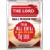 THE LORD SHALL PRESERVE THEE   Christian Wall Dcor   (GWARMOUR4869)   "12X18"