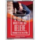 WILL YE WILL NOT BELIEVE   Bible Verse Acrylic Glass Frame   (GWARMOUR4895)   