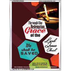 WE SHALL BE SAVED   Inspiration Wall Art Frame   (GWARMOUR4944)   "12X18"