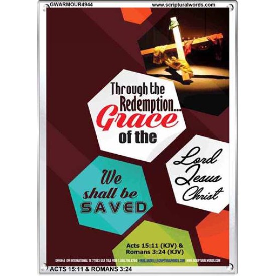 WE SHALL BE SAVED   Inspiration Wall Art Frame   (GWARMOUR4944)   