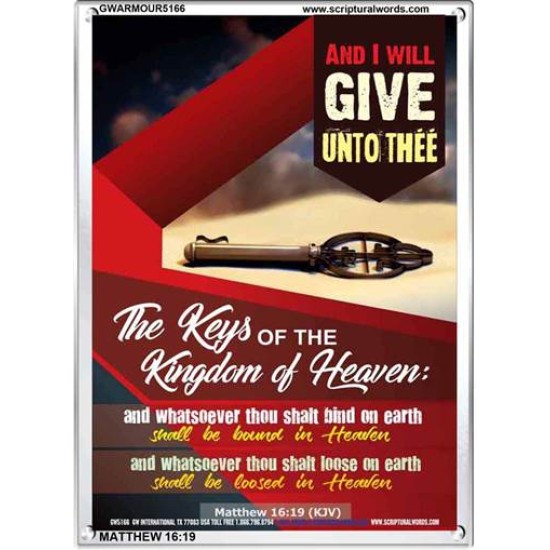 WHATSOEVER THOU SHALT BIND ON EARTH   Printable Bible Verses to Framed   (GWARMOUR5166)   