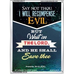 WAIT ON THE LORD   Bible Verses Frame Online   (GWARMOUR5177)   "12X18"