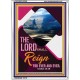 THE LORD SHALL REIGN FOR EVER AND EVER   Contemporary Christian Paintings Frame   (GWARMOUR5256)   