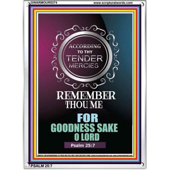 THY TENDER MERCIES   Bible Verses Wall Art Acrylic Glass Frame   (GWARMOUR5274)   